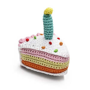Chew Toys: Crochet Toy- Birthday Cake
