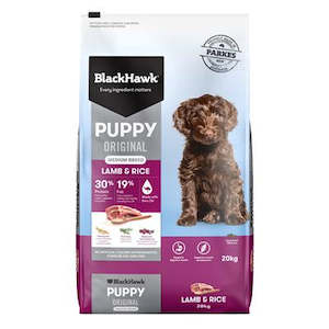 Puppy 0 12 Months: Black Hawk - Puppy Lamb & Rice Medium Breed