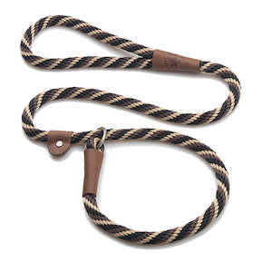 Leads Collars: Mendota Slip Lead - Mocha
