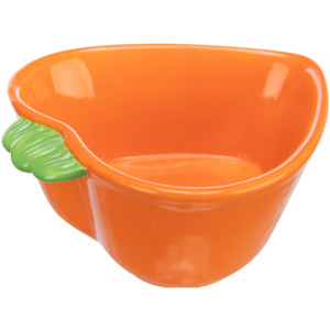 Small Animal Housing Bedding: Ceramic Carrot Bowl - 180mL