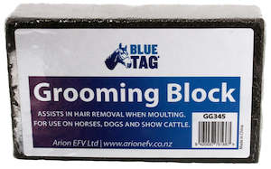 Horse Accessories: Blue Tag Grooming Block