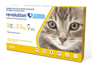 Products: Revolution Plus 1.25-2.5kg 3 pack Jen's Pet Supplies