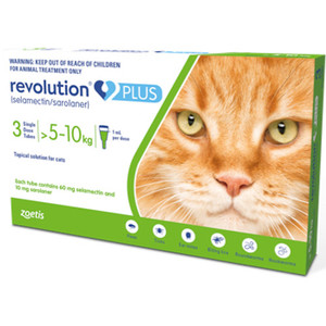 Products: Revolution Plus Cat 5-10KG 3 Pack Jen's Pet Supplies