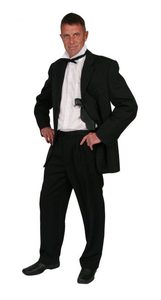 Bond Mens Black Suit