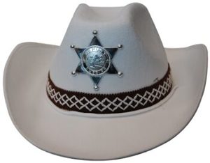 Hat Cowboy White