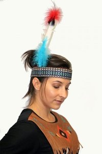 Native American Indian Feather Head Dress