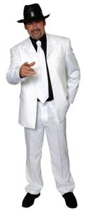 Products: 20s White Pinstripe Gangster Suit