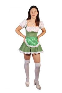 Irish Green Minidress Shamrock Apron