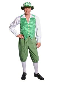 Products: Irish Male Shamrock Print Waistcoat