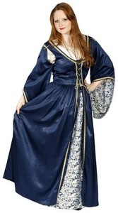 Medieval Navy Blue Lady