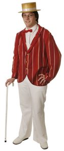 20s Jacket Red White Stripe