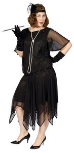 Products: 20s Black Sleeved Flapper