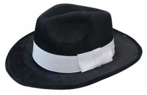 Hat Gangster Velour Black