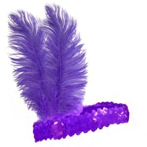 Headband Flapper Purple