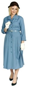 40s Blue Day Dress