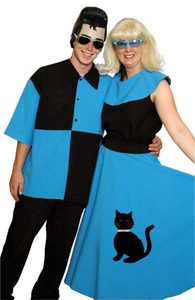 Products: 50s Blue Guy and Girl Set