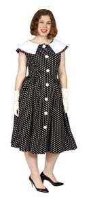 Products: 50s Polka Dot Dress Black