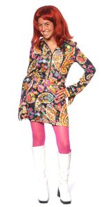 Products: 60s Black Floral Minidress