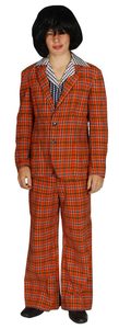 70s Orange Check Suit