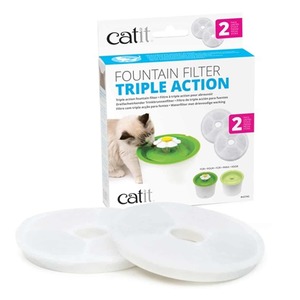 Products: Catit 2.0 Flower 3L Drinking Water Fountain Filters - Pack 2 - Petworkz