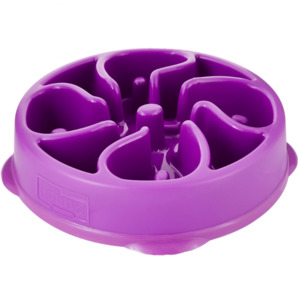 Outward Hound Fun Slow Feeder Purple Flower - Petworkz