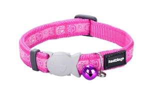 Products: Red Dingo Cat Collar Paw Impressions Hot Pink - Petworkz