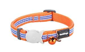 Red Dingo Cat Collar FangIt Orange - Petworkz