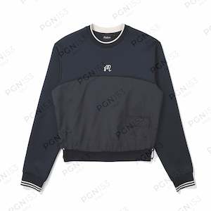 Airy Hybrid Crewneck - Navy
