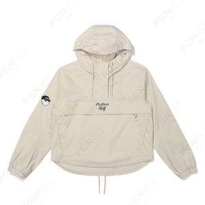 Womens: Malbon Bucket Hoodie Anorak Beige