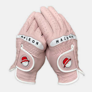 Womens: Malbon Women’s Bucket Logo Pink Glove (Left&Right pair)