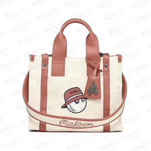 Womens: Malbon Women's Canvas Pouch Pink Tote Bag