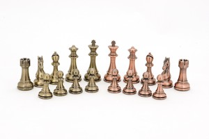 Products: 101mm Dal Rossi Italy Bronze & Copper Finish Chess Pieces – PGNZ