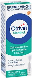 Otrivin: Otrivin Adult Menthol Spray 10ml