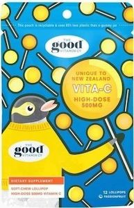 Good Vitamin Co Kids Vita-C 500mg Lollipop - 12 pack