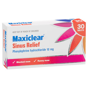 Otrivin: Maxiclear Sinus Relief 30 Tablets
