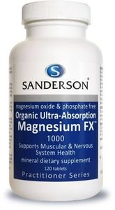 Livon: Sanderson Organic Magnesium 120 Tablets