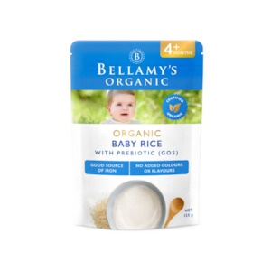 All: Bellamy's Organic Baby Rice with GOS 4+ Month