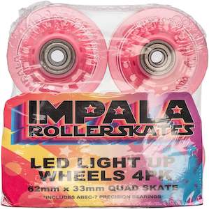 Clothing: 4 PACK WHEELS - LIGHT UP PINK OR BLUE