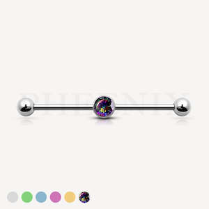 Barbells: Titanium Industrial Barbell with CZ Centre