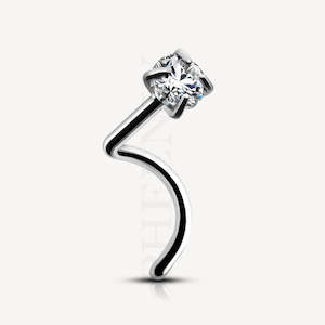 Nose: Titanium Crystal Nose Ring