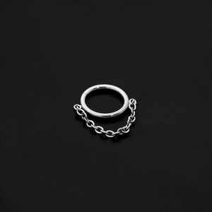 ASTM F136 Implant Grade Titanium Chain Hinged Ring Clicker