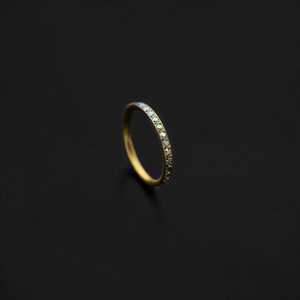 ASTM F136 Implant Grade Titanium Gold Outward Paved AB Hinged Ring Clicker