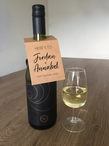 Names Wine Tag Phoenix GreetingCard