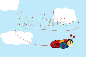 Products: Bee Strong - Kia Kaha Phoenix GreetingCard