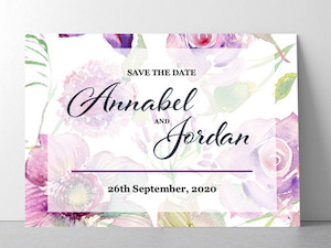 Floral Save The Date Phoenix GreetingCard