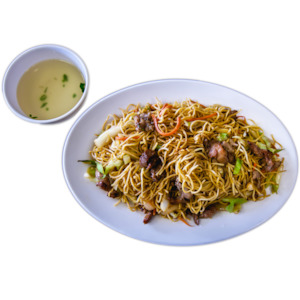 Noodle Salads: S16. Chicken Stir Fry Noodles (Choice of rice noodle or egg noodle)