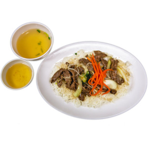 R15. Stir Fry Beef on Rice
