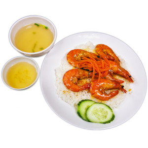 Rice Dishes: R12. Prawn on Rice