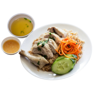R7. Hainanese Chicken on Ginger Rice