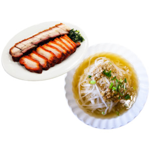 P4. Choice of 2 Meats Noodle Soup